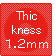Thic kness 1.2mm